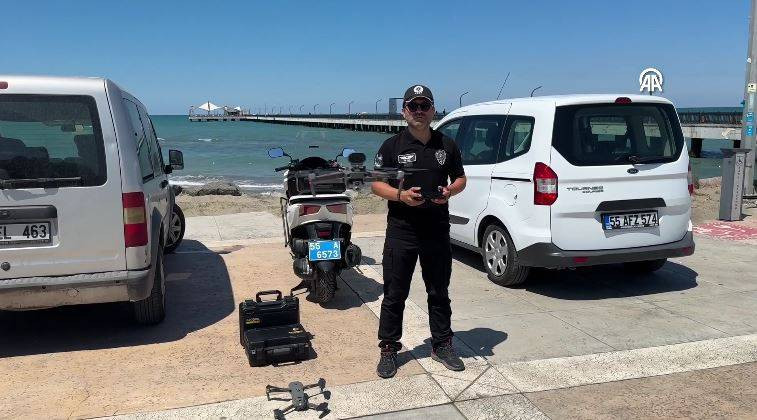 Denize girenleri havadan, karadan ve denizden uyardılar - Resim: 23